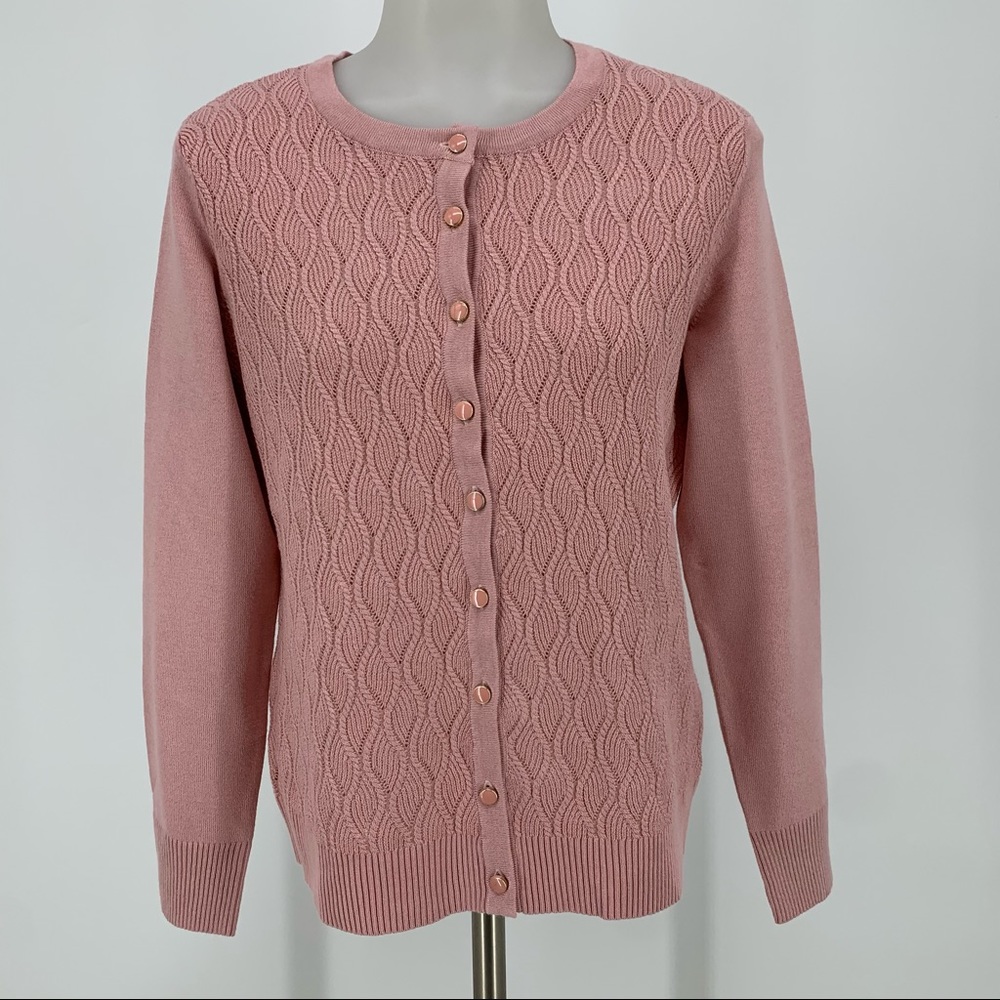 BYdesign Pale Mauve/Rose Gold Cardigan
